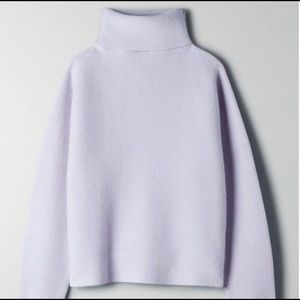 Babaton 1-01 Goldin 100% Cashmere Sweater in S Lilac